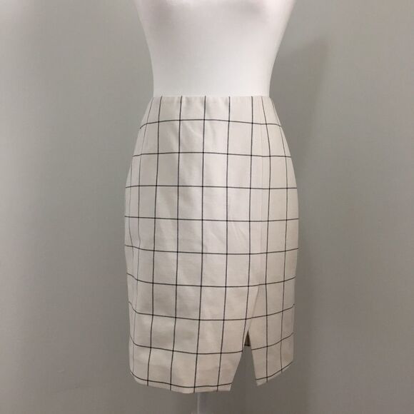 Banana Republic Plaid Pencil Skirt - Picture 1 of 2